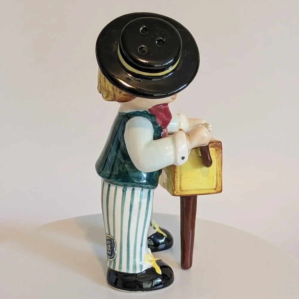 VTG Norcrest Organ Grinder Circus Monkey Salt & Pepper Shaker Set Japan Ceramic